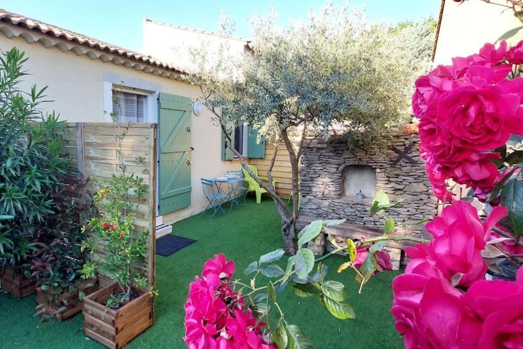 Gite De L'Olivier, Classe, Climatise, Jardin Avec Parking Gratuit Devant Le Logement Et A 5 Minutes Du Centre-Ville A Pied LʼIsle-sur-la-Sorgue Exteriér fotografie